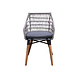 AVH-Collectie Ribe dining tuinstoel rope teak poten AVH-Collectie Ribe dining tuinstoel rope teak poten