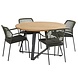Taste 4SO Basso Barista dining tuinset 130xH75 cm rond 5-delig blauw Taste 4SO Taste 4SO Basso Barista dining tuinset 130xH75 cm rond 5-delig blauw Taste 4SO
