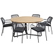 Taste 4SO Basso Barista dining tuinset 160xH75cm 7 delig blauw Taste 4SO Taste 4SO Basso Barista dining tuinset 160xH75cm 7 delig blauw Taste 4SO