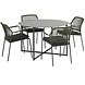 Taste 4SO Quatro Barista dining tuinset 120xH75 cm rond groen 5-delig Taste 4SO Taste 4SO Quatro Barista dining tuinset 120xH75 cm rond groen 5-delig Taste 4SO