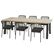 Taste 4SO Derby Barista dining tuinset 240x100xH75 cm 7 delig groen Taste 4SO Taste 4SO Derby Barista dining tuinset 240x100xH75 cm 7 delig groen Taste 4SO