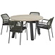 Taste 4SO Derby Barista dining tuinset 130 cm rond groen 5 delig Taste 4SO Taste 4SO Derby Barista dining tuinset 130 cm rond groen 5 delig Taste 4SO