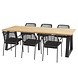 Taste 4SO Basso Barista dining tuinset 240x100xH75 cm 7 delig antraciet Taste 4SO Taste 4SO Basso Barista dining tuinset 240x100xH75 cm 7 delig antraciet Taste 4SO