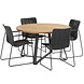 Taste 4SO Palma basso dining tuinset 130xH75 cm 5 delig antraciet Taste 4SO Taste 4SO Palma basso dining tuinset 130xH75 cm 5 delig antraciet Taste 4SO