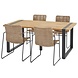 Taste 4SO Palma Alto dining tuinset 180x90xH75 cm 5 delig naturel Taste 4SO Taste 4SO Palma Alto dining tuinset 180x90xH75 cm 5 delig naturel Taste 4SO