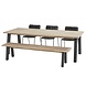 Taste 4SO Palma Derby dining tuinset 240x100xH75 cm 5 delig antraciet Taste 4SO Taste 4SO Palma Derby dining tuinset 240x100xH75 cm 5 delig antraciet Taste 4SO