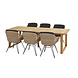 Taste 4SO Bohemian Spartan dining tuinset 240x100xH75 cm 7 delig naturel Taste 4SO Taste 4SO Bohemian Spartan dining tuinset 240x100xH75 cm 7 delig naturel Taste 4SO