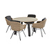 Taste 4SO Bohemian Derby dining tuinset 130xH75 cm 5 delig naturel Taste 4SO Taste 4SO Bohemian Derby dining tuinset 130xH75 cm 5 delig naturel Taste 4SO