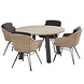 Taste 4SO Bohemian Derby dining tuinset 130xH75 cm 5 delig naturel Taste 4SO Taste 4SO Bohemian Derby dining tuinset 130xH75 cm 5 delig naturel Taste 4SO