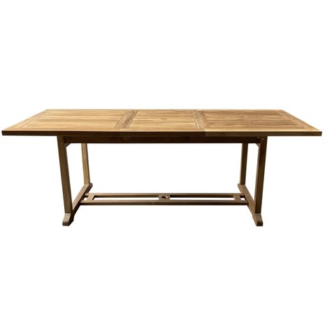 AVH-Collectie Rechthoekig uitschuifbare dining tuintafel 160-220x100xH76 cm bladdikte 2,8 cm teak AVH-Collectie Rechthoekig uitschuifbare dining tuintafel 160-220x100xH76 cm bladdikte 2,8 cm teak