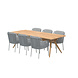 4 Seasons Outdoor 4 Seasons Outdoor Bernini Belair dining tuinset 240x100xH75 cm 7 delig frozen 4 Seasons Outdoor 4 Seasons Outdoor Bernini Belair dining tuinset 240x100xH75 cm 7 delig frozen