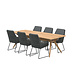 4 Seasons Outdoor 4 Seasons Outdoor Valencia Belair dining tuinset 240x100xH75 cm 7 delig Platinum 4 Seasons Outdoor 4 Seasons Outdoor Valencia Belair dining tuinset 240x100xH75 cm 7 delig Platinum