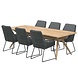 4 Seasons Outdoor 4 Seasons Outdoor Valencia Belair dining tuinset 240x100xH75 cm 7 delig Platinum 4 Seasons Outdoor 4 Seasons Outdoor Valencia Belair dining tuinset 240x100xH75 cm 7 delig Platinum