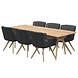 4 Seasons Outdoor 4 Seasons Outdoor Flores Belair dining tuinset 240x100xH75 cm 7 delig antraciet teak 4 Seasons Outdoor 4 Seasons Outdoor Flores Belair dining tuinset 240x100xH75 cm 7 delig antraciet teak