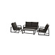 Taste 4SO New Mauritius stoel-bank loungeset 4-delig donker grijs aluminium Taste 4SO Taste 4SO New Mauritius stoel-bank loungeset 4-delig donker grijs aluminium Taste 4SO