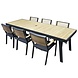 Higold York dining tuinset 260x90xH75 cm 7-delig teak aluminium Higold York dining tuinset 260x90xH75 cm 7-delig teak aluminium