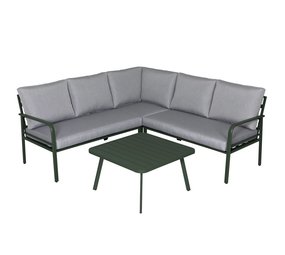 AVH-Collectie Cottica hoek loungeset 4 delig groen aluminium AVH-Collectie Cottica hoek loungeset 4 delig groen aluminium