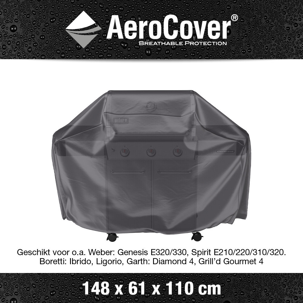 Aerocover Barbecue hoes 148x61xH110 – AeroCover Aerocover Barbecue hoes 148x61xH110 – AeroCover