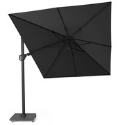 Platinum Challenger T2 premium zweefparasol 350x260 cm matt black mast jet black