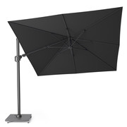 Platinum Challenger T2 premium zweefparasol 300x300 cm faded black 