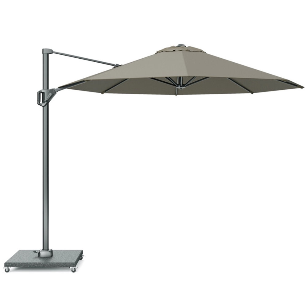 Platinum Voyager T1 zweefparasol 300 cm rond taupe Platinum Voyager T1 zweefparasol 300 cm rond taupe