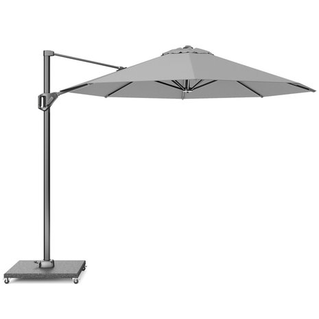 Platinum Voyager T1 zweefparasol 300 cm rond lichtgrijs Platinum Voyager T1 zweefparasol 300 cm rond lichtgrijs
