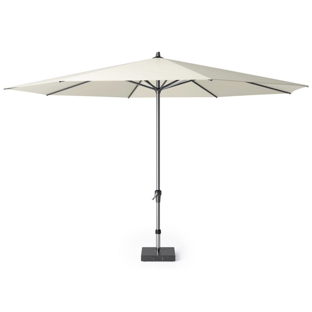 huren manager opschorten Riva parasol 400 cm rond ecru met kniksysteem - AVH Outdoor Tuinmeubelen