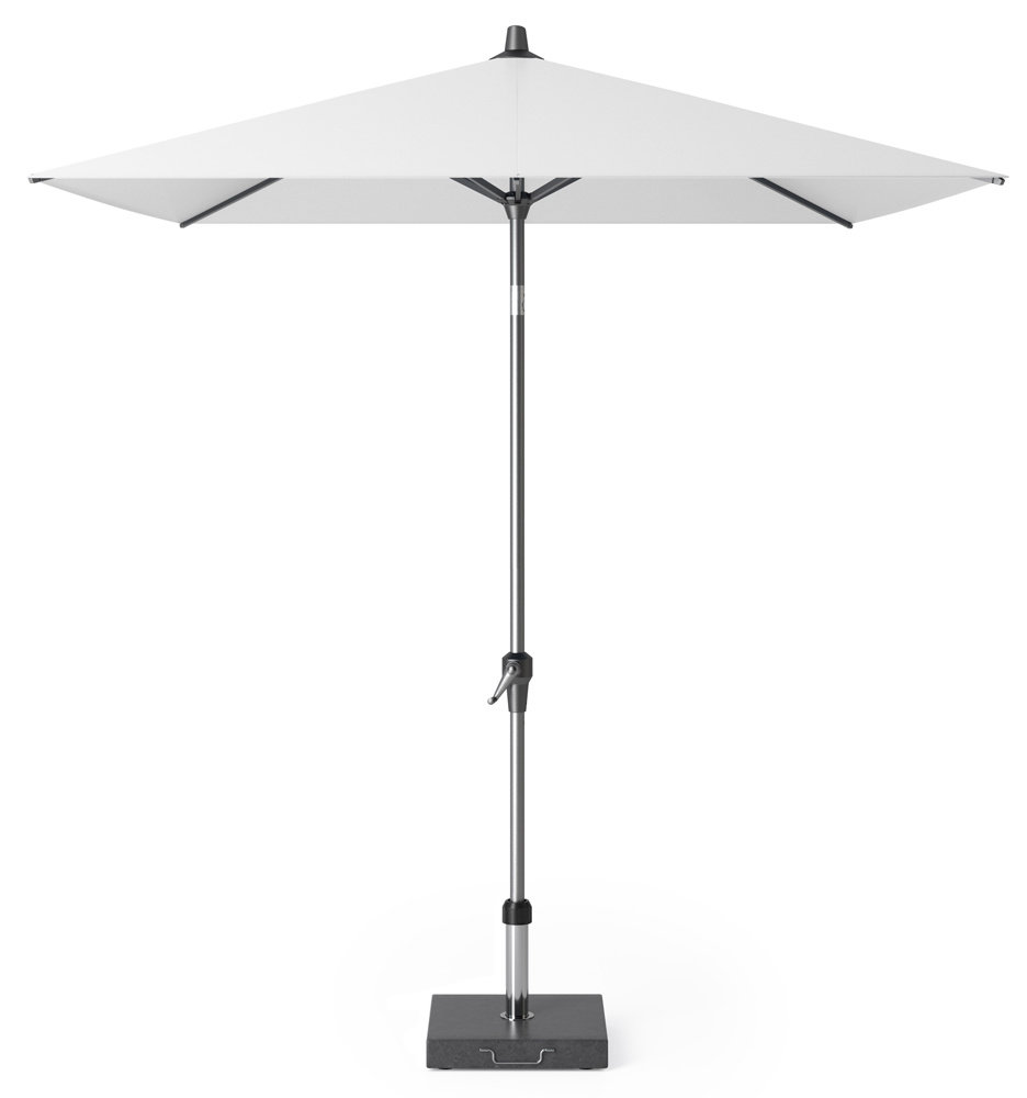 Platinum Riva parasol 250x200 cm wit met kniksysteem Platinum Riva parasol 250x200 cm wit met kniksysteem