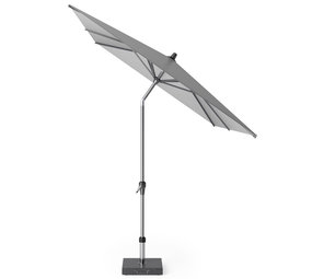 Platinum Riva parasol 250x200 cm lichtgrijs met kniksysteem Platinum Riva parasol 250x200 cm lichtgrijs met kniksysteem