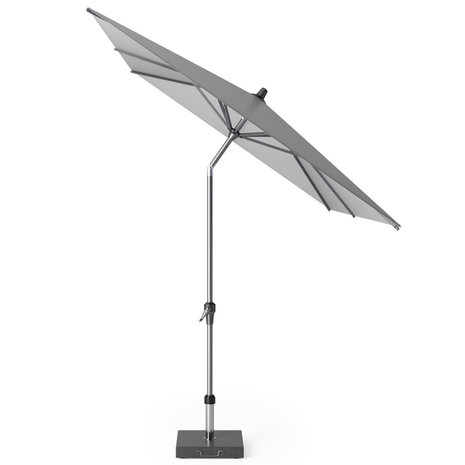 Platinum Riva parasol 250x200 cm lichtgrijs met kniksysteem Platinum Riva parasol 250x200 cm lichtgrijs met kniksysteem