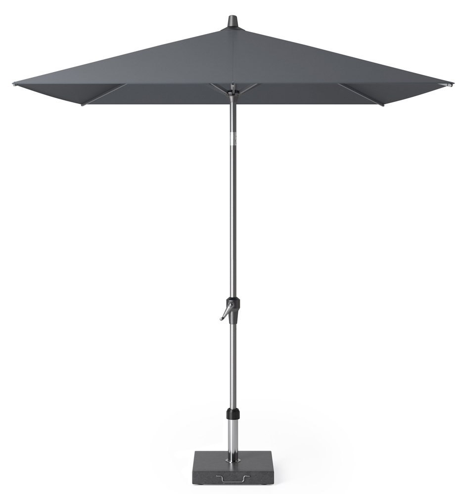 Platinum Riva parasol 250x200 cm antraciet met kniksysteem Platinum Riva parasol 250x200 cm antraciet met kniksysteem