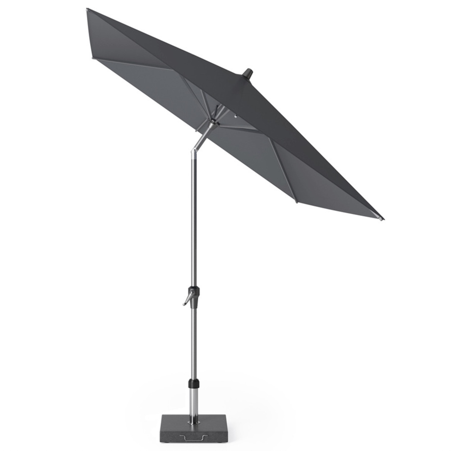 boerderij platform Verheugen Riva parasol 250x200 cm antraciet met kniksysteem - AVH Outdoor Tuinmeubelen