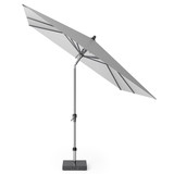 Platinum Riva parasol 250x250 cm lichtgrijs met kniksysteem Platinum Riva parasol 250x250 cm lichtgrijs met kniksysteem