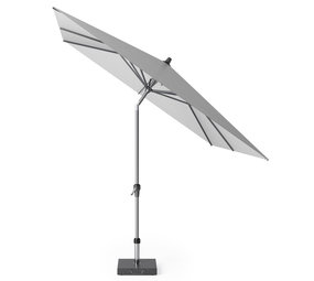 Platinum Riva parasol 250x250 cm lichtgrijs met kniksysteem Platinum Riva parasol 250x250 cm lichtgrijs met kniksysteem