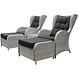 AVH-Collectie Arezza lounge balkonset 5-delig wit-grijs AVH-Collectie Arezza lounge balkonset 5-delig wit-grijs