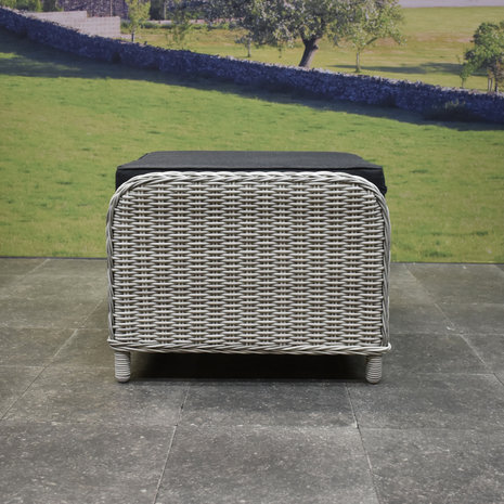 AVH-Collectie Toscane Bilbao voetenbank 60x74xH47 cm wit grijs AVH-Collectie Toscane Bilbao voetenbank 60x74xH47 cm wit grijs