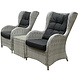 AVH-Collectie Arezza lounge balkonset 3-delig wit grijs AVH-Collectie Arezza lounge balkonset 3-delig wit grijs