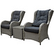 AVH-Collectie Arezza lounge balkonset 3-delig grijs AVH-Collectie Arezza lounge balkonset 3-delig grijs