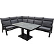 AVH-Collectie Pacific hoek dining loungeset 5 delig aluminium verstelbaar antraciet AVH-Collectie Pacific hoek dining loungeset 5 delig aluminium verstelbaar antraciet