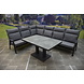 AVH-Collectie Pacific hoek dining loungeset 5 delig aluminium verstelbaar antraciet AVH-Collectie Pacific hoek dining loungeset 5 delig aluminium verstelbaar antraciet