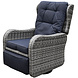 AVH-Collectie Jennifer lounge schommelstoel verstelbaar grijs AVH-Collectie Jennifer lounge schommelstoel verstelbaar grijs