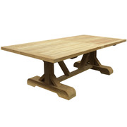AVH-Collectie Antigua dining tuintafel 300x120xH77 cm teak geschoord