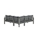 Garden Impressions Zion hoek loungeset 4 delig aluminium grijs Garden Impressions Zion hoek loungeset 4 delig aluminium grijs