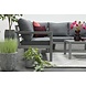 Garden Impressions Zion hoek loungeset 4 delig aluminium grijs Garden Impressions Zion hoek loungeset 4 delig aluminium grijs