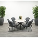 Garden Impressions Edison dining tuintafel 220x115xH75 cm antraciet teak look Garden Impressions Edison dining tuintafel 220x115xH75 cm antraciet teak look