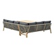 Garden Impressions Santos hoek dining loungeset 5 delig links acacia Garden Impressions Santos hoek dining loungeset 5 delig links acacia