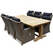AVH-Collectie Ibiza Ares dining tuinset 240x120xH77 cm 7 delig verstelbaar grijs AVH-Collectie Ibiza Ares dining tuinset 240x120xH77 cm 7 delig verstelbaar grijs