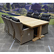 AVH-Collectie Ibiza Ares dining tuinset 240x120xH77 cm 7 delig verstelbaar grijs AVH-Collectie Ibiza Ares dining tuinset 240x120xH77 cm 7 delig verstelbaar grijs