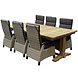AVH-Collectie Tunis Ares dining tuinset 240x120xH77 cm 7 delig verstelbaar AVH-Collectie Tunis Ares dining tuinset 240x120xH77 cm 7 delig verstelbaar