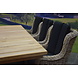 AVH-Collectie Darwin Ares dining tuinset 240x120xH77 cm 7 delig teak rotan black AVH-Collectie Darwin Ares dining tuinset 240x120xH77 cm 7 delig teak rotan black